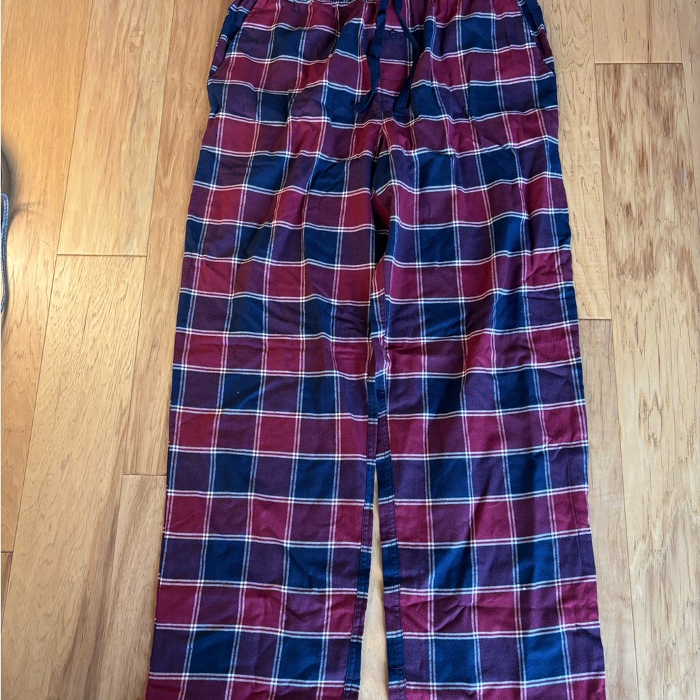 Goodfellow & Co Red and Blue Plaid Sweatpants